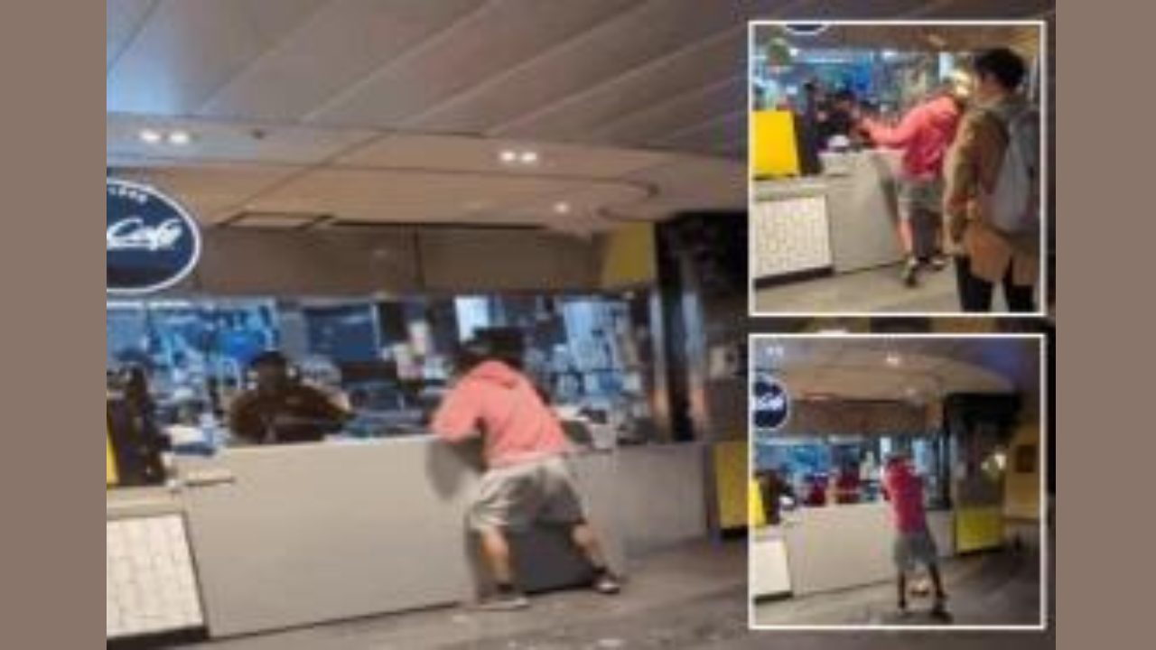 McDonald’s employee throws drink in customer’s face in wild fight