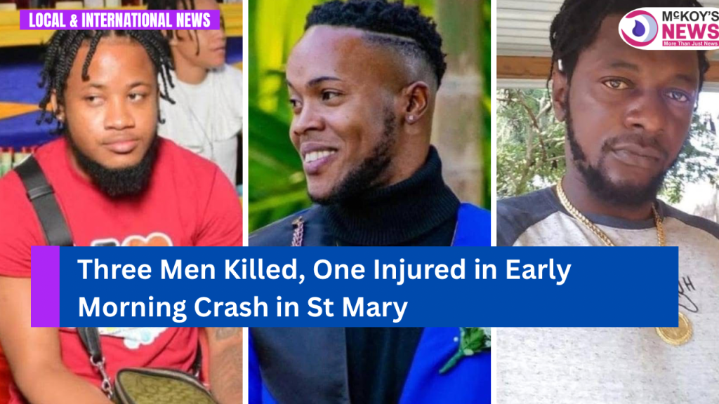 Three Men Killed, One Injured in Early Morning Crash in St Mary ...