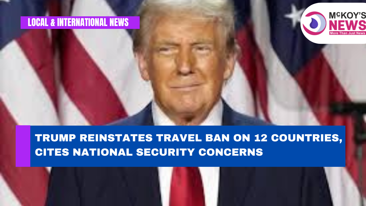 Trump Reinstates Travel Ban on 12 Countries, Cites National Security ...