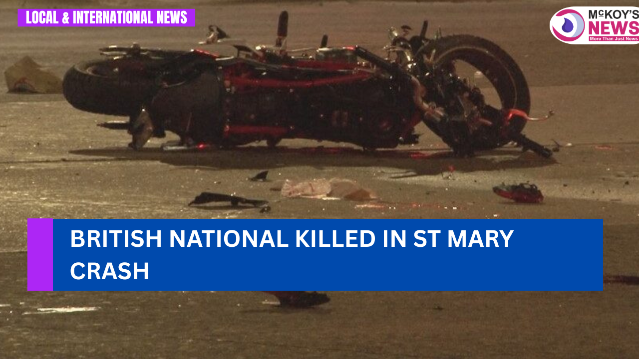 British National Killed in St Mary Crash - McKoysNews