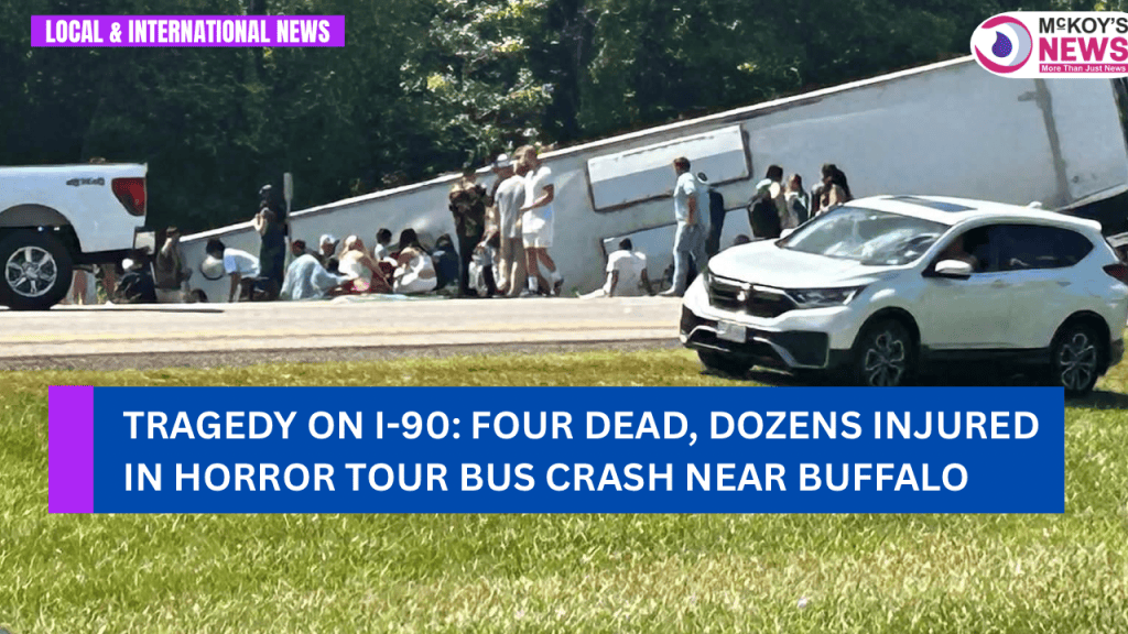 Tragedy on I-90: Four Dead, Dozens Injured in Horror Tour Bus Crash ...