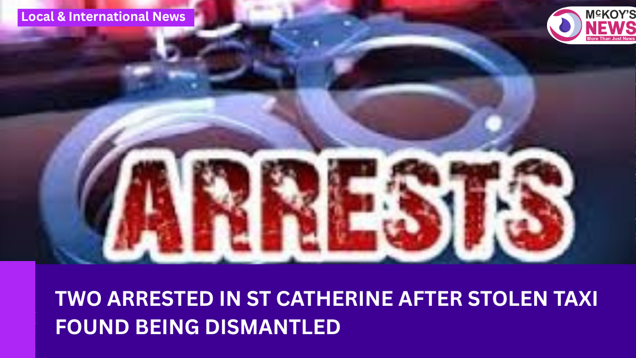 Two Arrested in St Catherine After Stolen Taxi Found Being Dismantled ...